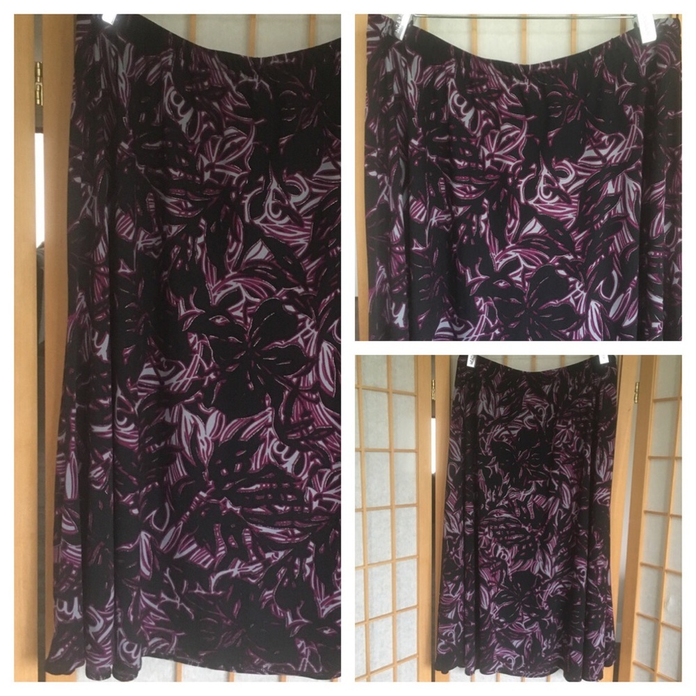 Chico’s Stretch Print Skirt Chico’s SZ 3 (XL/16)